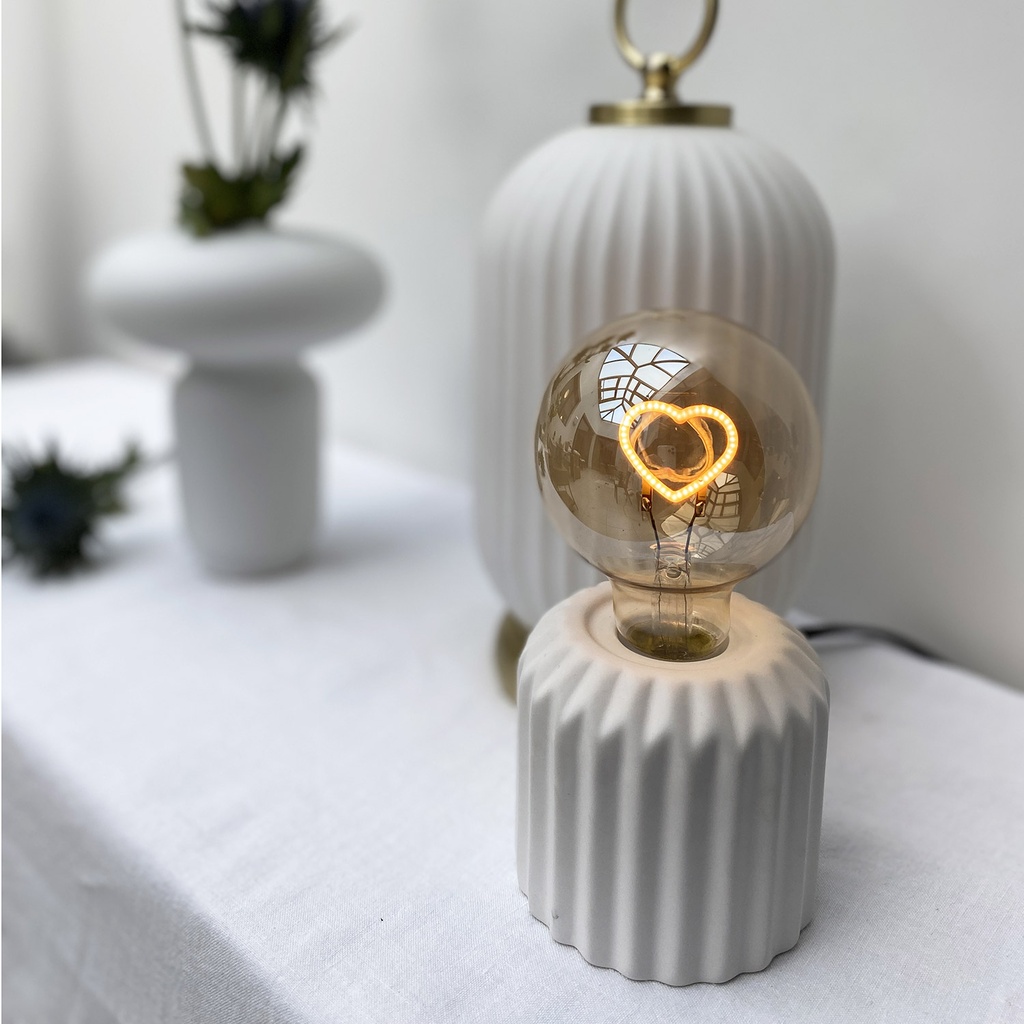 Lampe décorative à poser avec coeur led