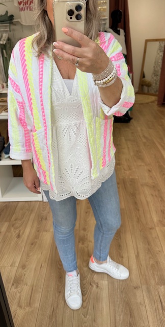 Gilet kimono coloré femme – Image 3