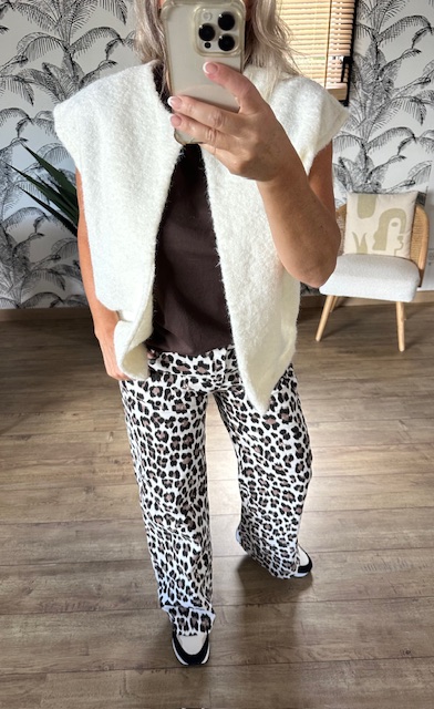 Gilet sans manches blanc femme – Image 2