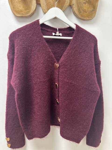 Gilet femme boutons coeur – Image 2